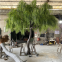 Commercial Grade Artificial Salix Tree custom size - Windproof Fake Willow for Landscaping Project, Fire Retardant & ECO