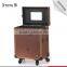 Hot Selling Professional Cosmetic Rolling PVC Trolley Case 360 Degree Makeup Case With Wheels