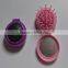 Hot selling mini folding hair brush with mirror set for children