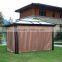 Four Corners Gazebo Garden With Mosquito Nets PVC Plastic Hardtop Polycarbonate Gazebo