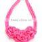 Multicolor Handmade Knit Woven Color Cotton Rope Necklace Pendant FQ-N217                        
                                                Quality Choice