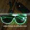 Factory price CE ROHS approved LED shutter party glasses flashing el wire battery operated sunglasses