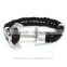 Wholesale Hot Sale DIY Multilayer Antique Alloy Anchor Charm Braided Bracelet