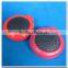 promotional round personal makeup mirrors with hair brush