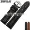 22mm high quality genuine leather Watch strap with stainless steel buckle Wholesale 3PCS