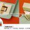 Contrast color low price ladies leather hand made wallet purse