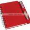 promotional plastic cover spiral a4 size notebook graph paper notebook