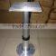 stainless steel and air-powered height adjustment` table mounts for vehicle