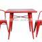 wonderful decoration metal frame square dining table