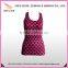 China Factory Wholesale OEM Wave Point Printed Custom Gym Women Sports Singlets High Quality Sports Vests