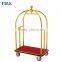 titanium gold coated concierge birdcage bell boy hotel luggage trolley