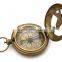 Brass Magnetic Direction Sundial Compass -pendant compass push button compass13327