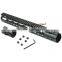 Funpowerland Black Free Float NSR 13.5" Handguard One-piece Top Rail System KeyMod High Quality Ultra Lightweight BK For AR-15