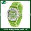 Hot sales silicone western quartz crystal watch for lady