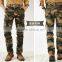Mens army train pants with camo printing allover
