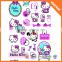 Kinds of puffy sticker fancy 3d change color puffy stickers