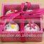 Mendior wholesale cupcake gift flower lip balm set fruit organic essence Christmas birthday gift 4pcs/set/box support OEM