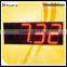 Red 15 inch LED waterproof yellow led gas station price sign