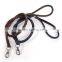 High quality braided retractive leather dog leash