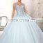 Classic Western style Ball gown dress patterns ice blue Quinceanera Dresses with Jacket CYQ-009