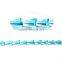 China factory sale Aquamarine color face cut glass loose crystal beads for decorating