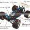1/8th Scale Nitro Lightweight Truggy 4wd Petrol Engine