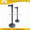 Black pole stanchion,queue management system,crowd control stanchion post