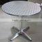 0503outdoor garden aluminum good quality stackable dining table and chair set YC001 YT1