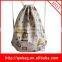 2016 Custom logo printed draw string filter fabric dust collection bags in cotton for packaging