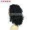 Alibaba Trade Assurance Accepted Natural Black Dyeable lace front wig Indian Hair African Full Braided Wig