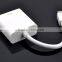 Wholesale white mini dp to VGA converter PC laptop to monitors