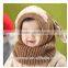 2015 Korean male and female baby hat children's hat scarf hat winter suit 1-2 years old