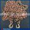 NACM96 Standard G70 Lashing Chains With Grab Hooks ,US Type Color Zinc Plated Steel Chains