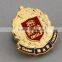 china product different technics enamel football company logo pin badge