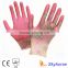 Garden glove Printing Polyester shell Latex Coated Crinkle Finish Safety Work Gloves