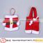 Promotional Cute santa claus suit christmas cutlery bag ,cutlery sleeve for sale