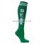 Wholesale Custom Knee High White Stripe Sport Baseball Football Sock