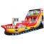 pvc tarpaulin inflatable pirate ship bounce water slide for sale