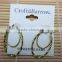 Exqusite Woman's Gold Plating Copper Layered Hoop Earrings
