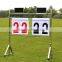 Stainless Steel Simple Basketball Scoreboard With PVC Score Page and Wheels