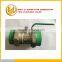 DN32 Size 1" Brass Ball Valve ,full Flow Double PPR Connection Flat Lever