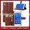 PU leather phone case for sony xperia z4 ,thin cover for sony xperia z4 smartphone