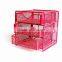 metal big mesh hole small 3tier school desk drawer