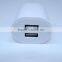 White Dual USB Charger 2.1A Folding Plug Custom 2 Socket Phone Charger
