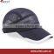 2016 piping brim mesh customization polyester mesh sports cycling cap with plastic ring at back