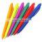 New style retractable neon color ball pen with rubber frosted barrel