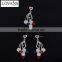 Wholesale Party Supplies Cheap Jewelry Set Silver Pendant And Earring SetTZ-0203