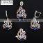 Sapphire Crystal Jewelry Set Price Ruby Emerald Sapphire NecklaceTZ-0179