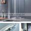 Top quality European Style 6mm Tempered Glass Shower Enclosures with Bright silver aluminum alloy Frame K-161A
