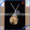 15-25mm shining Sequin resin ball pendant necklace with wish pendant
